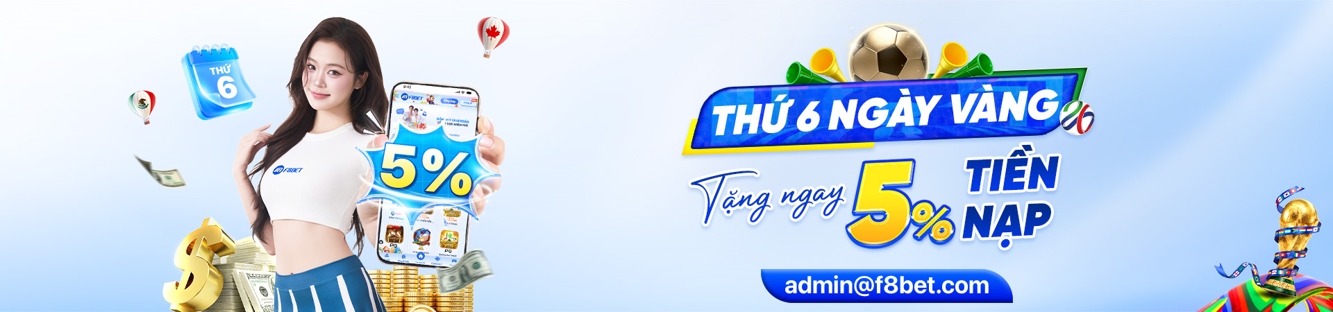 tri ân thứ 6 ngày vàng tại f8bet